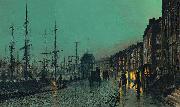 John Atkinson Grimshaw Shipping on the Clyde painting